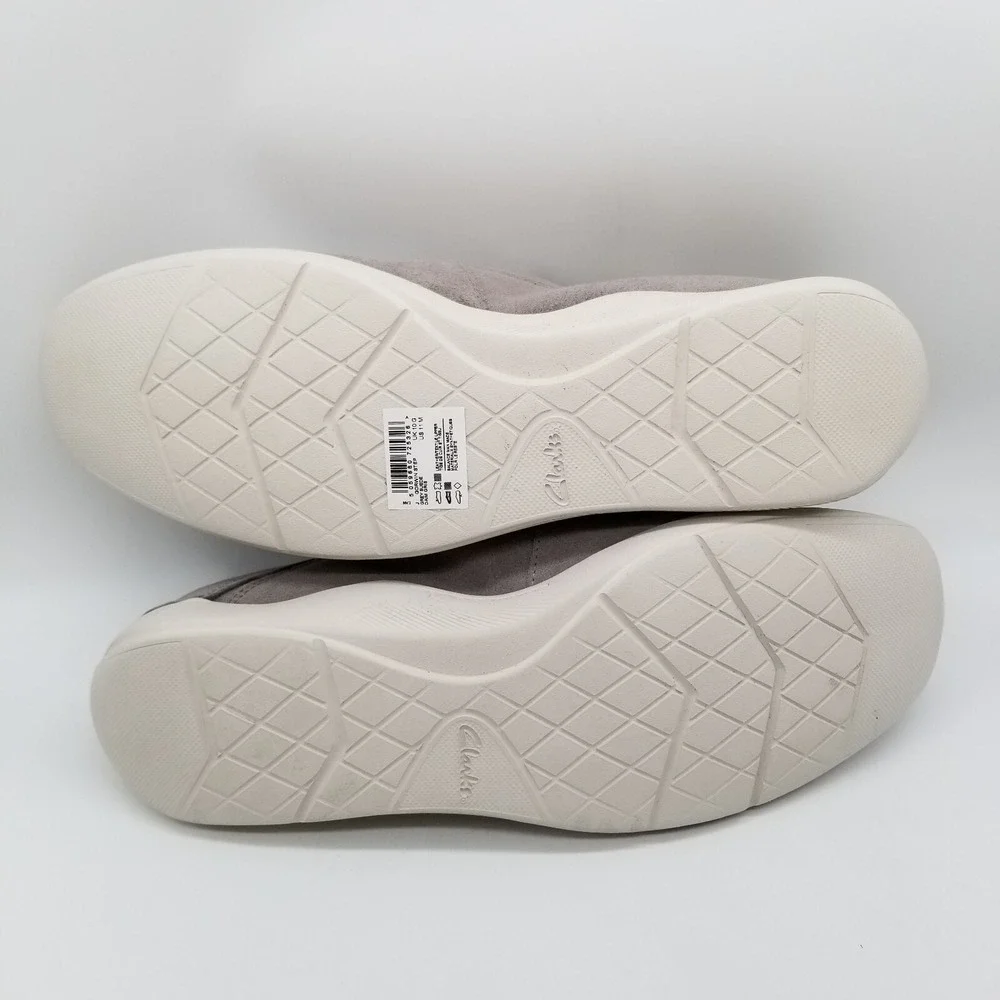 Clarks Men's‎ Gorwin Step Sneaker Loafers Sz 11 M Gray Suede Casual City